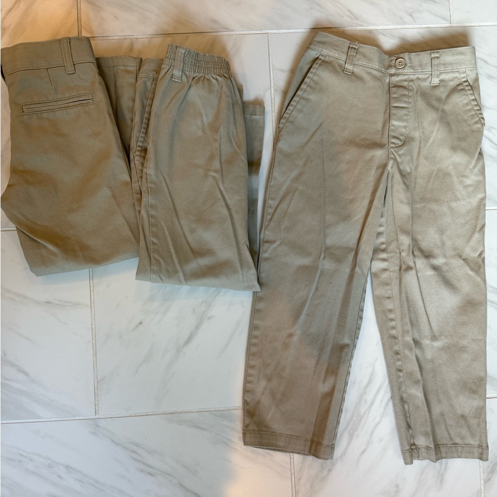 Kids Khaki Uniform Pants